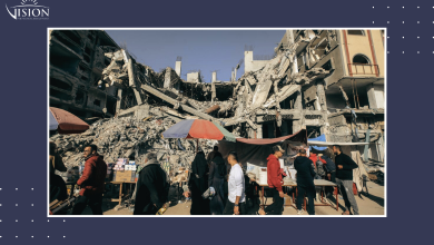 أحد الأسواق في مدينة غزة خلال حرب الإبادة